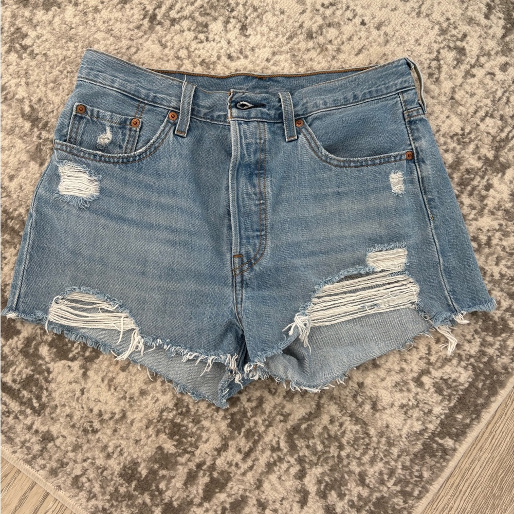 Levi’s 501 Distressed Jean Shorts